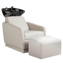 Zippy Wash Lounge Stone with Ottoman