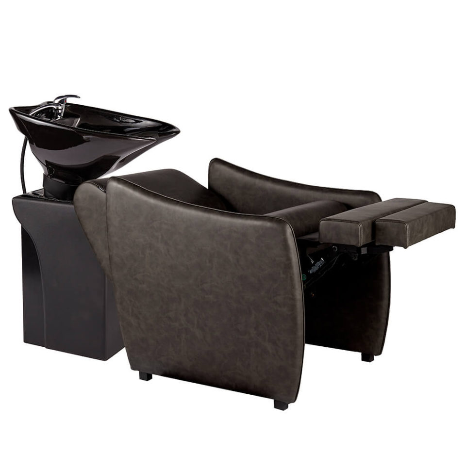 Harriet Connect Wash Lounge With Massage Textured Black Comfortel