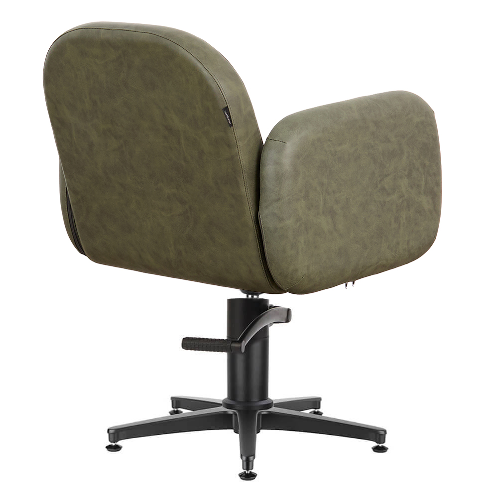 3018.01.S Lulu Sage Green Salon Chair Back Angled