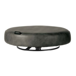 Textured Black Salon Stool Top