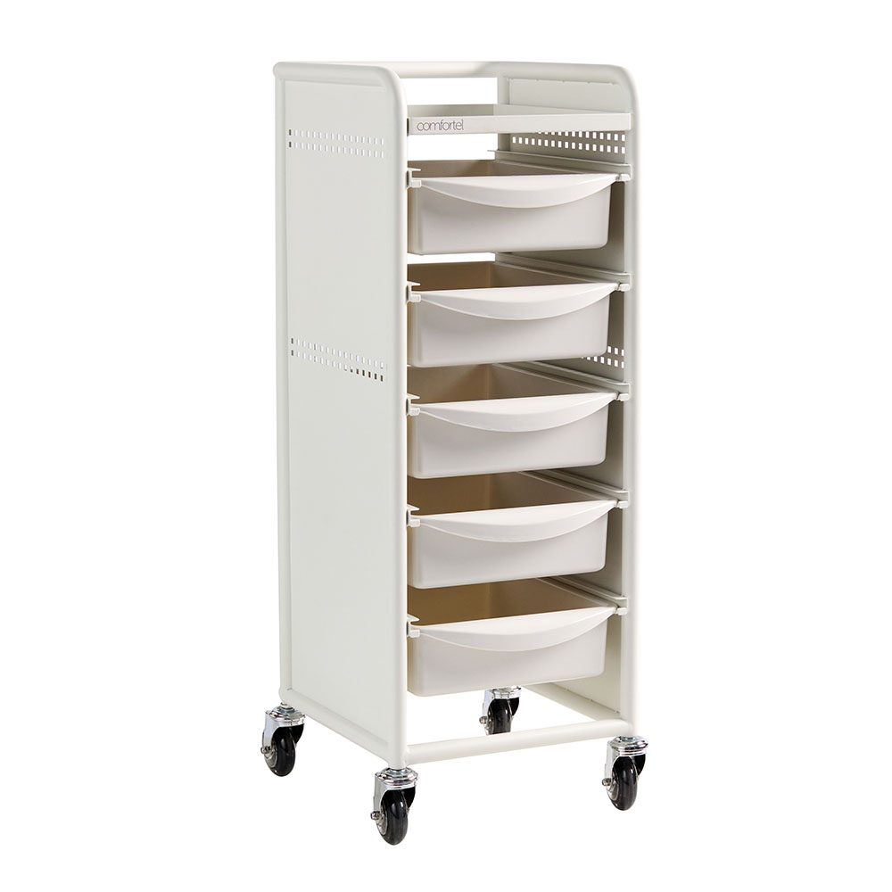 Workshop Deluxe Tier Trolley White Comfortel