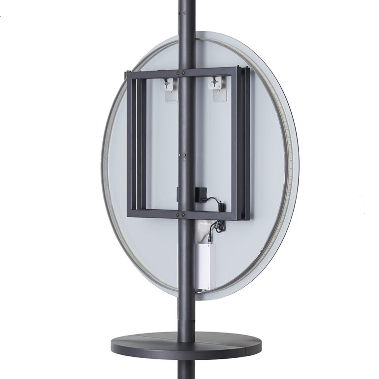 Salon Mirror Pole Joiner Frame Black Comfortel