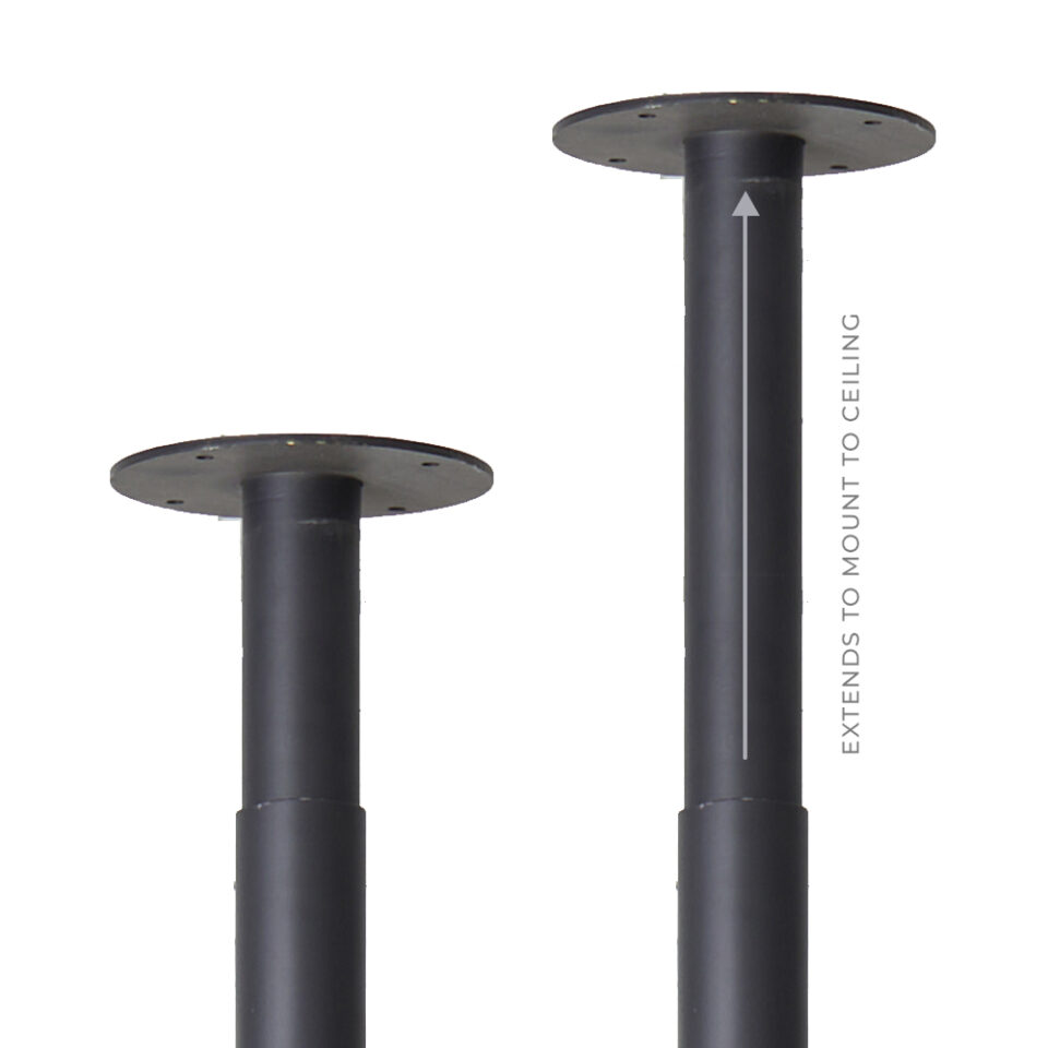 Salon Mirror Pole Joiner Frame Black Comfortel