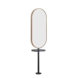 Black Pole Joiner II with Dune Salon Mirror