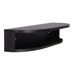 Curved Offset Double Bench - Black