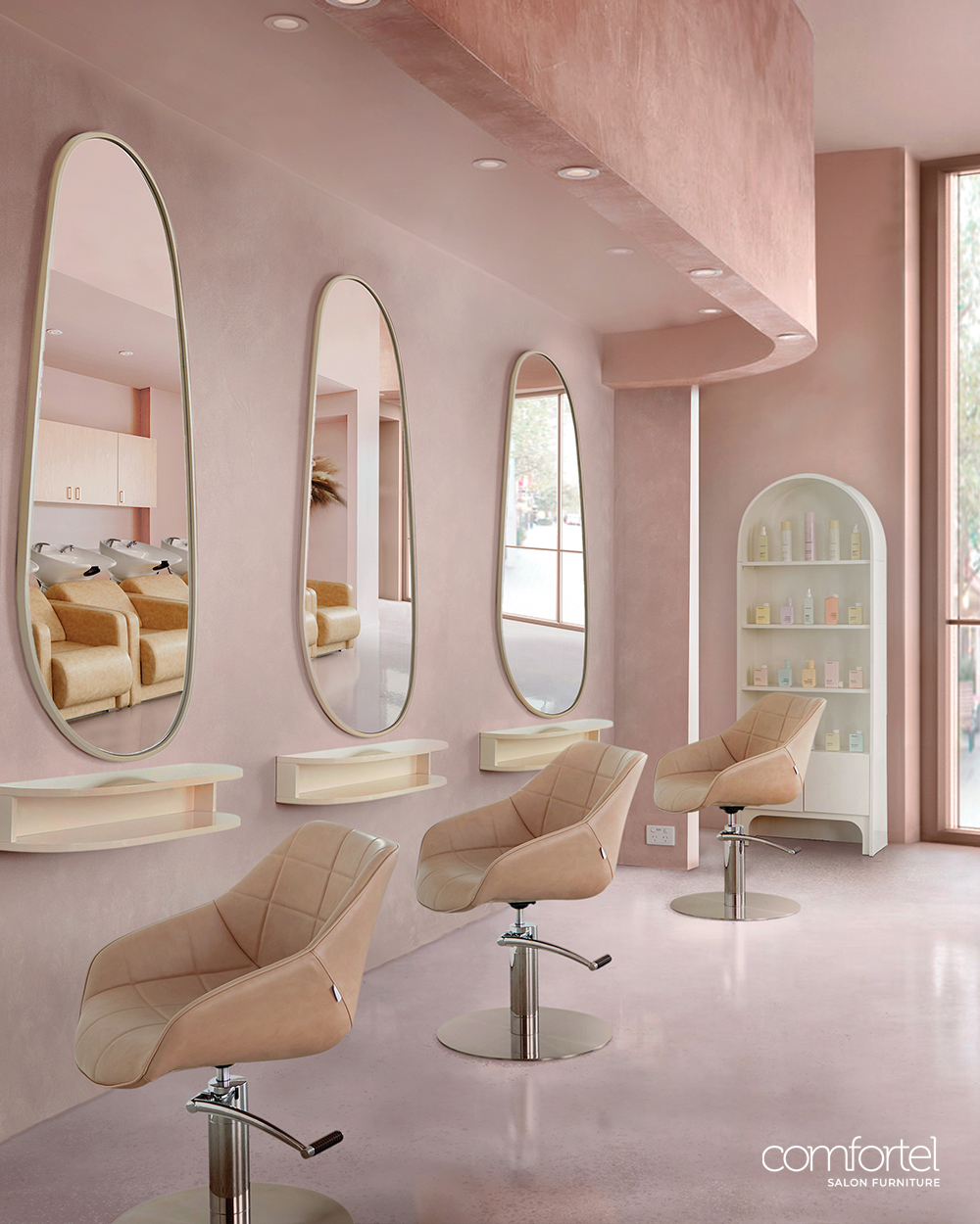Beautiful Blush Salon Furniture Salon Inspiration by Comfortel