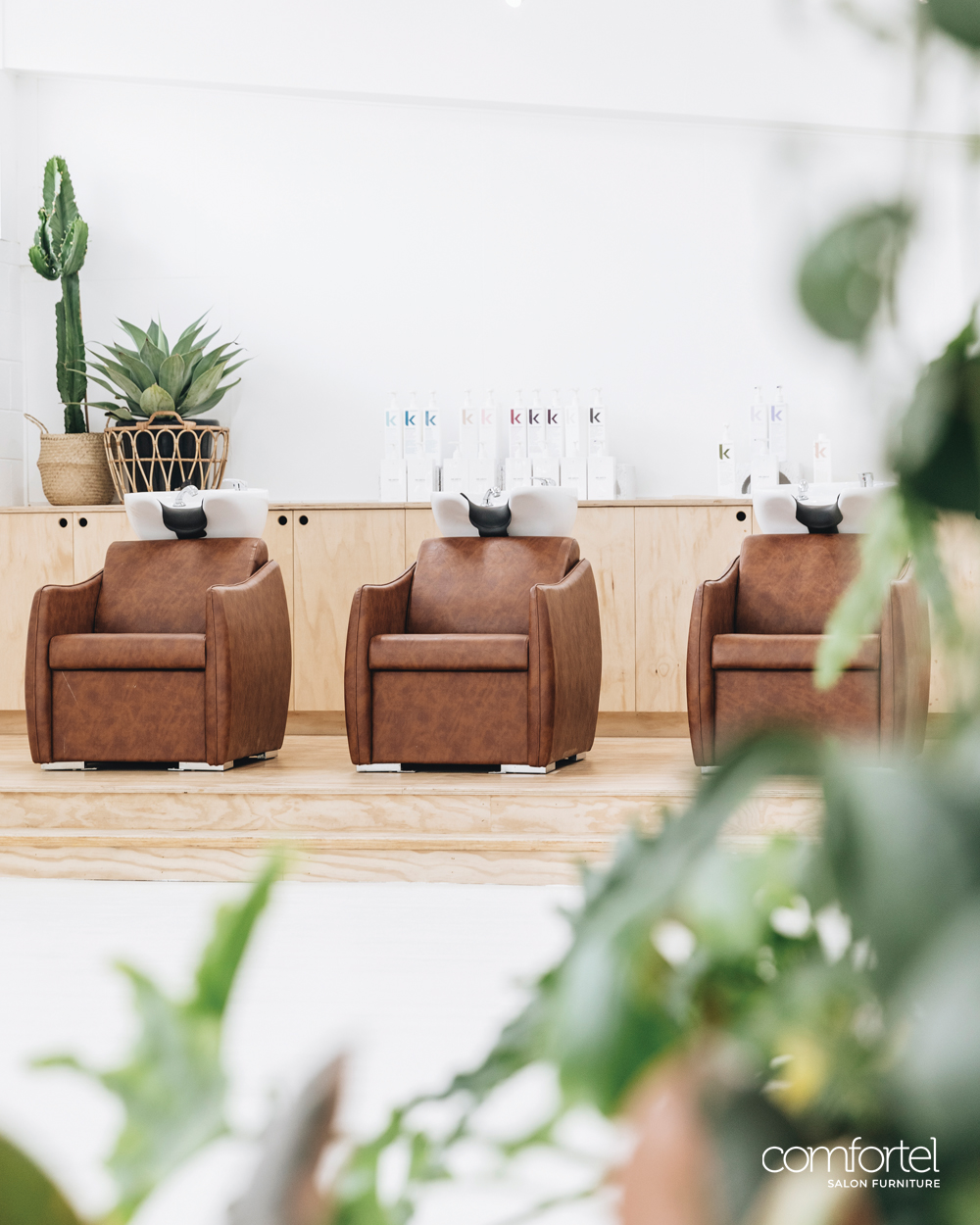 Salon Interior Design Inspo | Refined Boho Salon Furniture - Comfortel