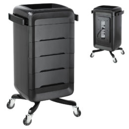 Mova Salon Trolley - Black on Black
