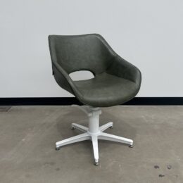 Dawn Styling Chair White Hydraulic and Base - Ex Showroom Display
