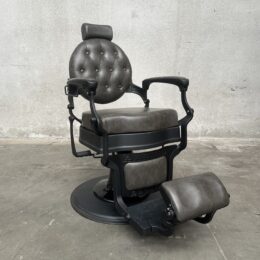 Blackbird Textured Black Barbers Chair - Seconds