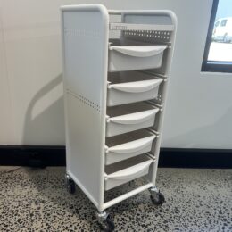 Workshop Deluxe 5 Tier Trolley White - Seconds