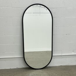 Onyx Black Salon Mirror - Seconds