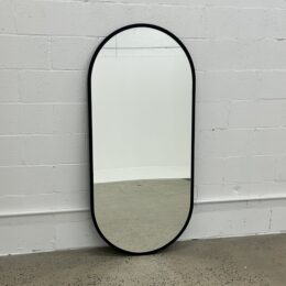 Onyx Black Salon Mirror - Ex Showroom Display