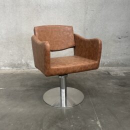 Sample Tan Styling Chair Chrome Hydraulic and Base - Sample