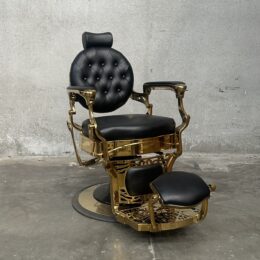Gold & Black Barbers Chair - Sample