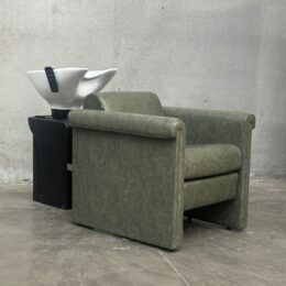 Paddy Wash Lounge With Massage – Sage Green (White Basin) - Ex Demo