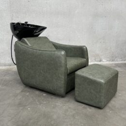 Hazel Sage Green Wash Lounge with Ottoman - Ex Showroom Display