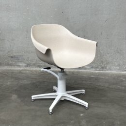 Eco Styling Chair White Hydraulic and Base - Seconds