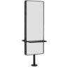 Loft Mirror with Pole Joiner II Black